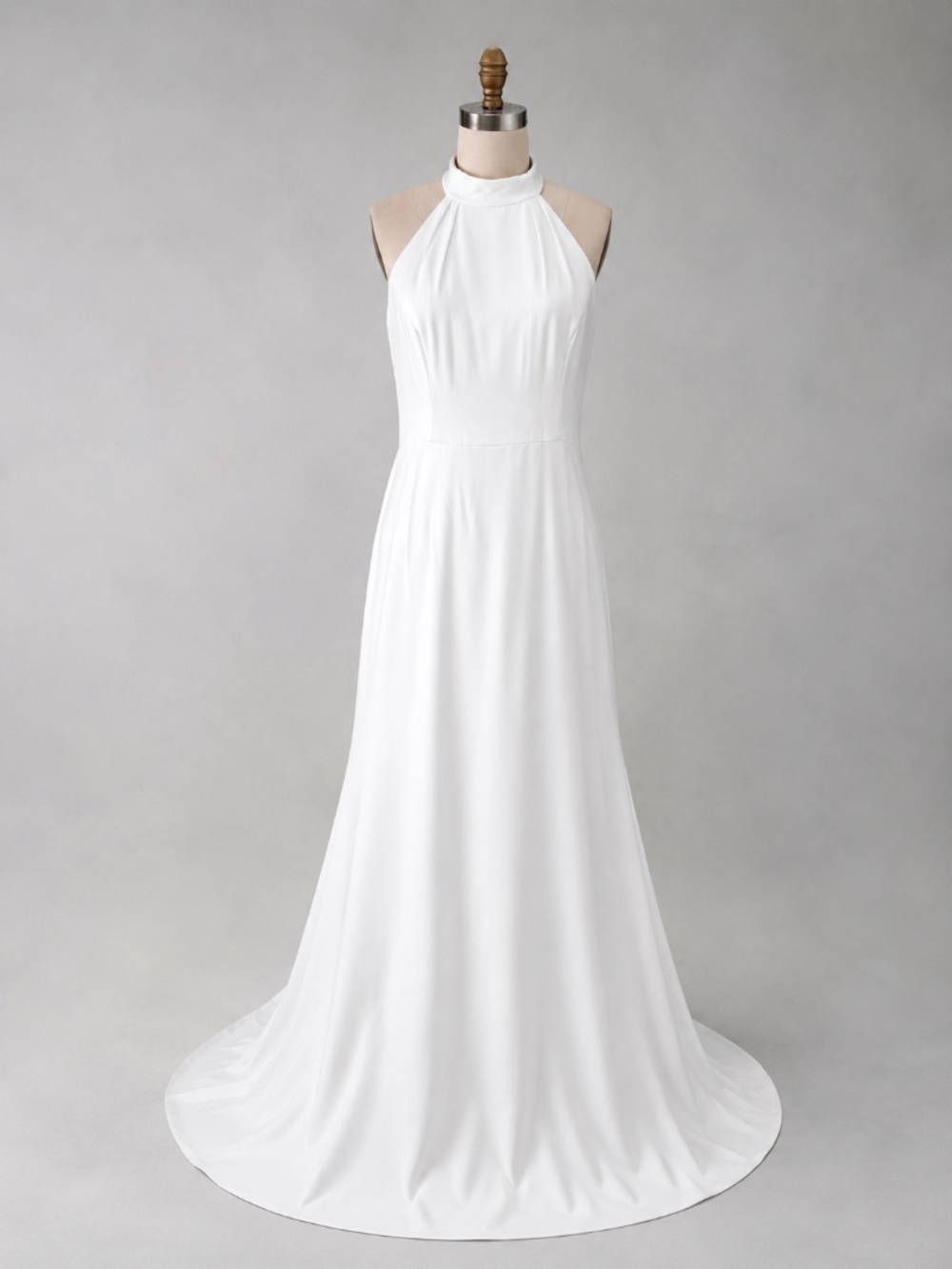 Hailey Paige Occasions Halter Wedding Gown – Size 12  – Beach & Garden Bride